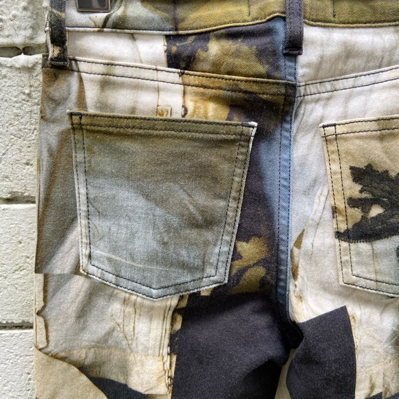 Acne Studios Skin 5 Black Flowerpatch Skinny Jean - Picture 6 of 9